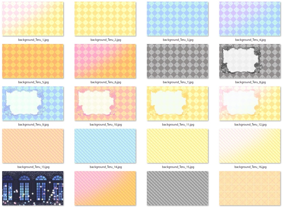 Backgrounds背景用画像