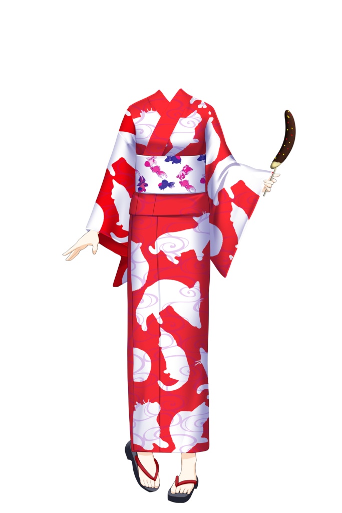 【動く!着替え衣装】カスタムゆかた【VTSアイテム】