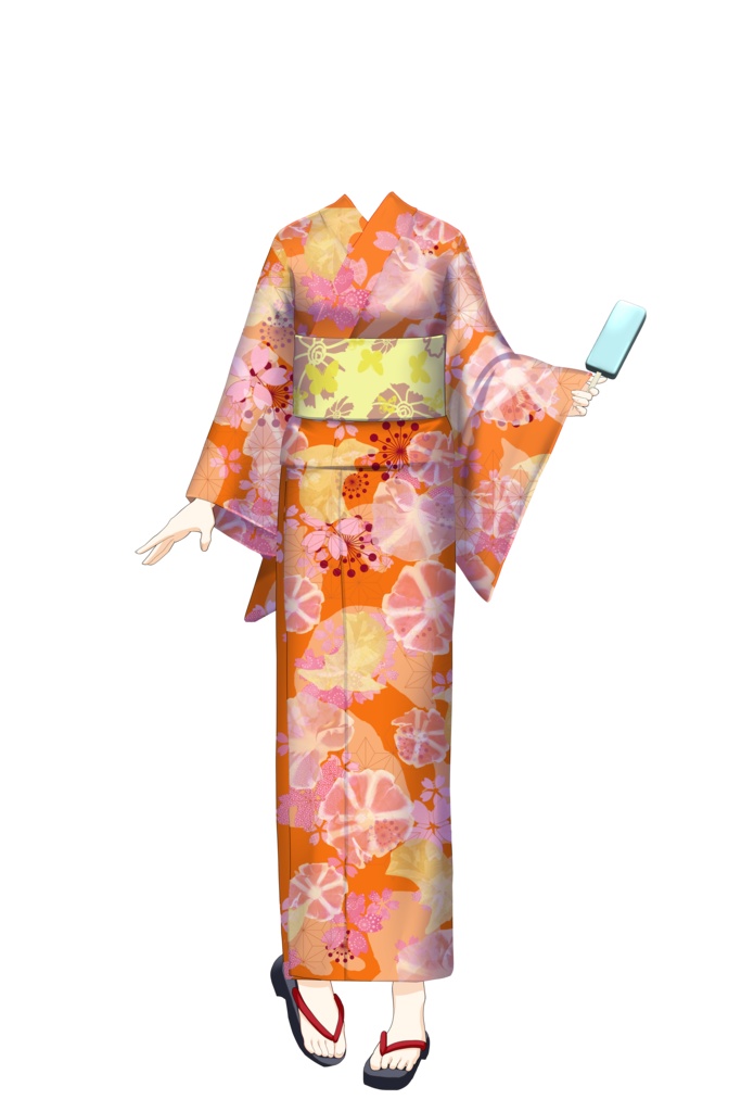 【動く!着替え衣装】カスタムゆかた【VTSアイテム】