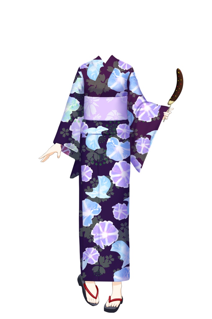 【動く!着替え衣装】カスタムゆかた【VTSアイテム】