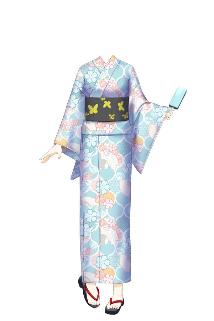 【動く!着替え衣装】カスタムゆかた【VTSアイテム】