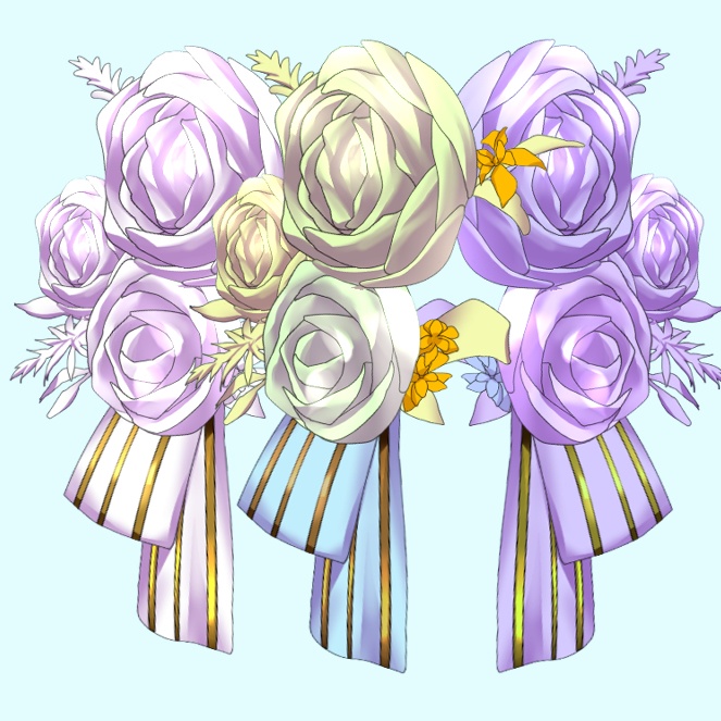【Live2dアイテム】カスタム花の飾りFlowersHairOrnaments【VTS】