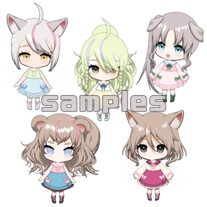 【汎用】カスタムちびキャラ/SDモデル/Chibi女の子【Live2Dモデル】