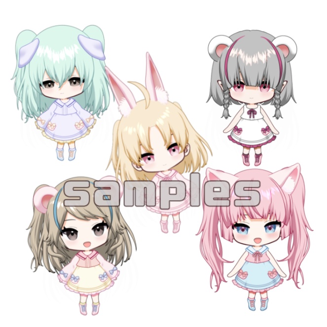 【汎用】カスタムちびキャラ/SDモデル/Chibi女の子【Live2Dモデル】