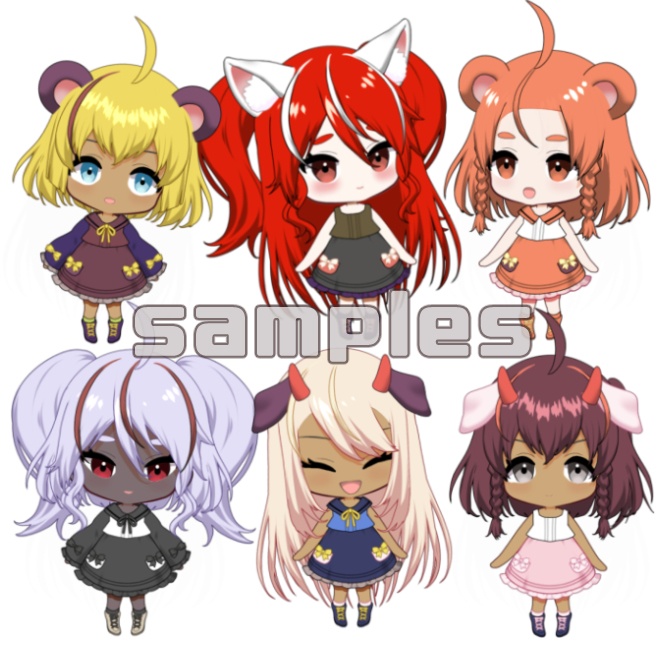 【汎用】カスタムちびキャラ/SDモデル/Chibi女の子【Live2Dモデル】