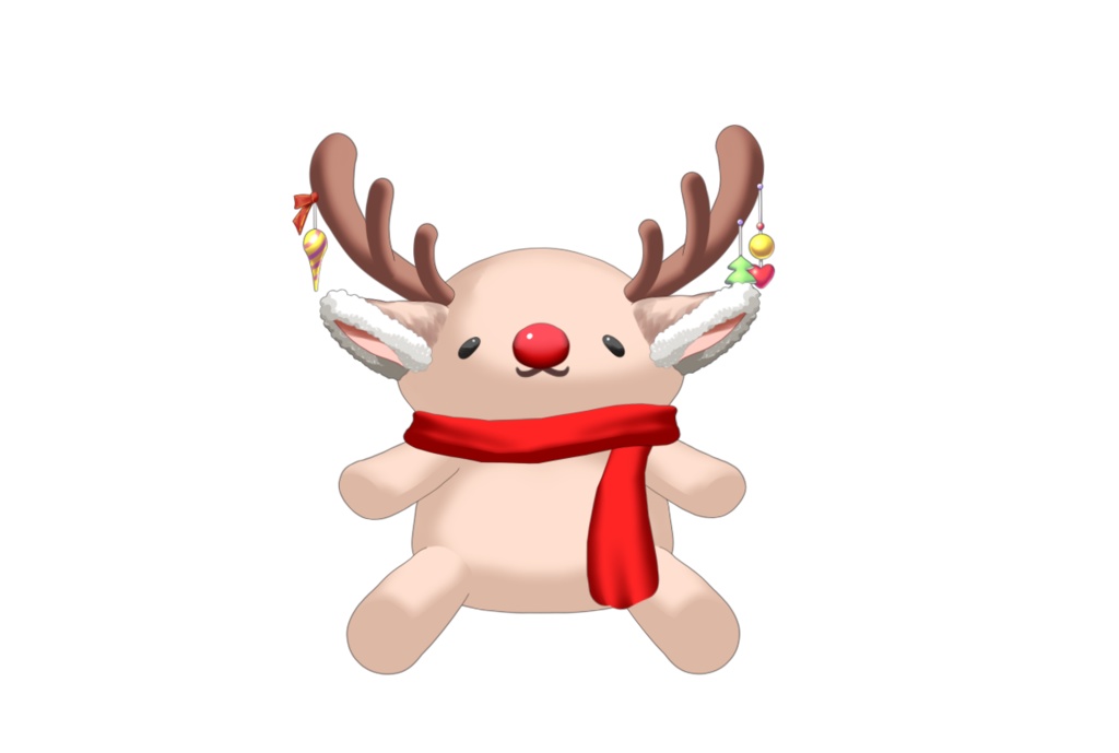 トナカイのぬいぐるみ【汎用Live2dアバター&アイテム】