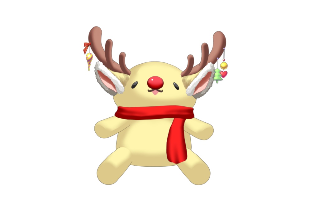 トナカイのぬいぐるみ【汎用Live2dアバター&アイテム】