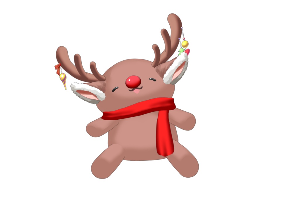 トナカイのぬいぐるみ【汎用Live2dアバター&アイテム】