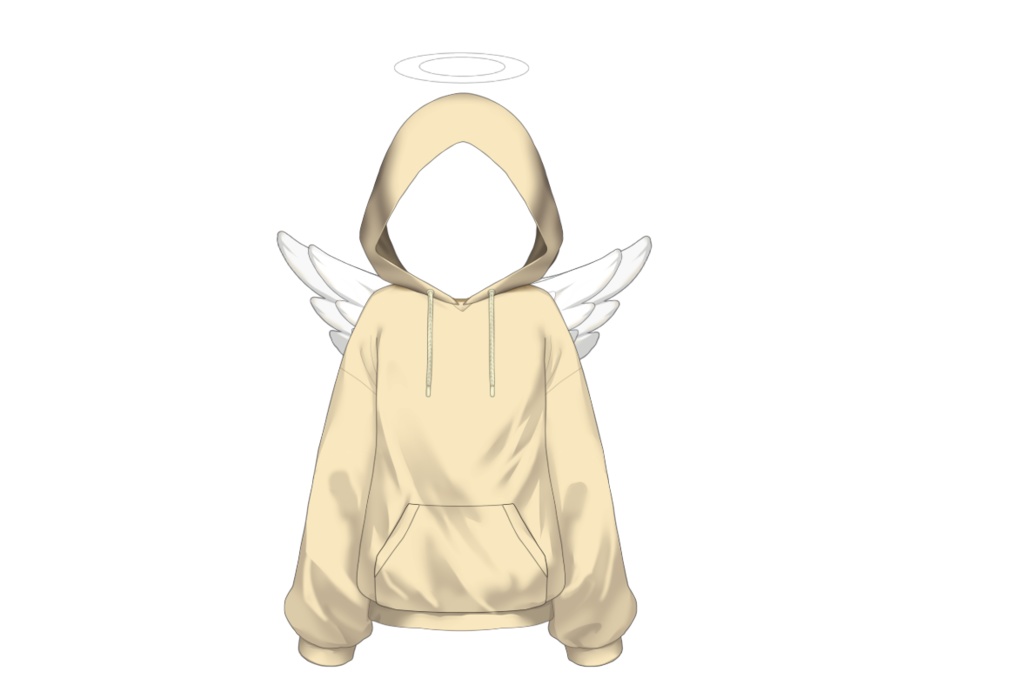 【Live2dアイテム】Hoodie ONLY【悪魔天使フードパーカーのみ!】