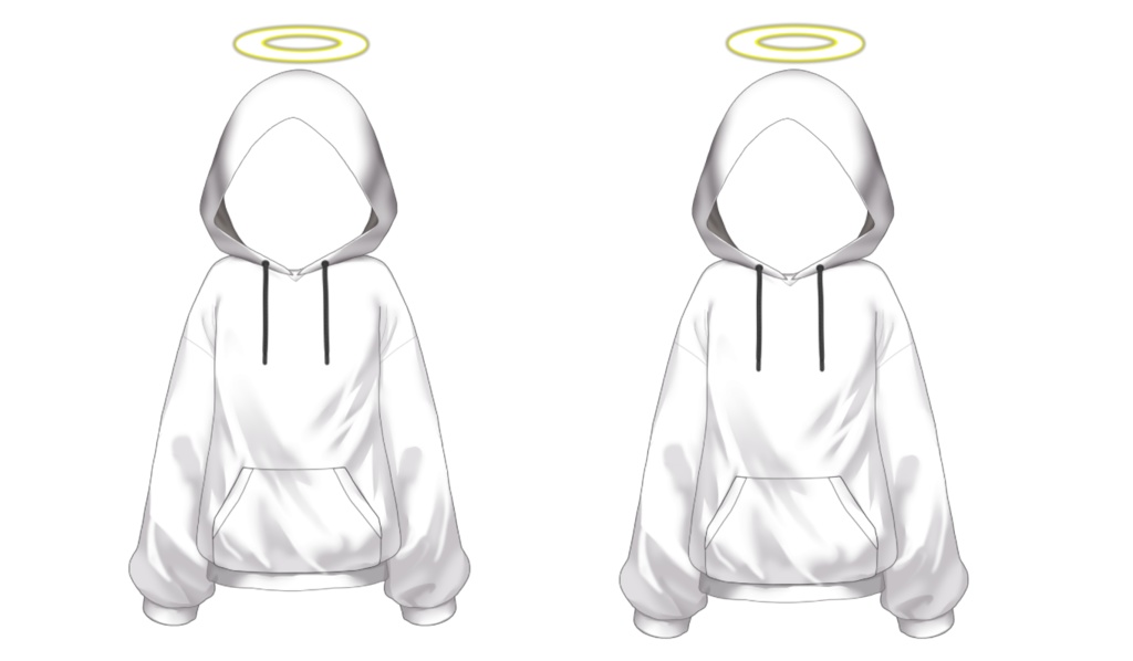 【Live2dアイテム】Hoodie ONLY【悪魔天使フードパーカーのみ!】