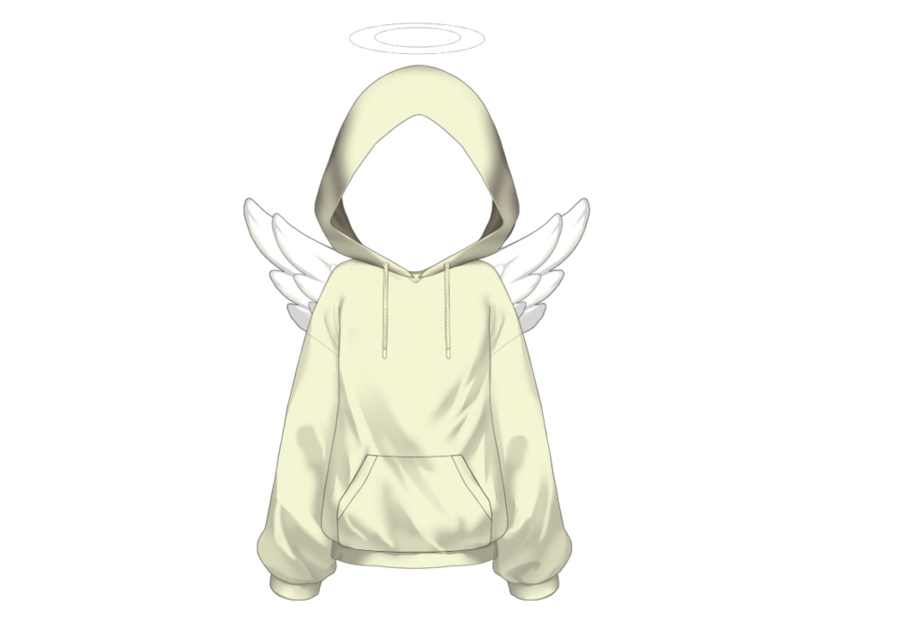【Live2dアイテム】Hoodie ONLY【悪魔天使フードパーカーのみ!】