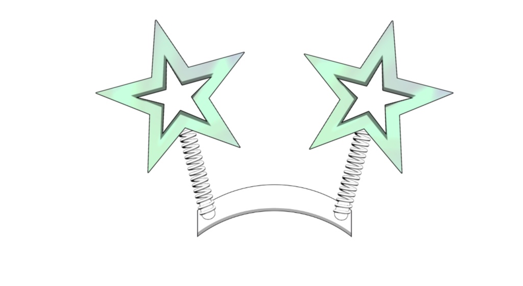 【Live2dアイテム】ぽよんぽよん星のカチューシャ