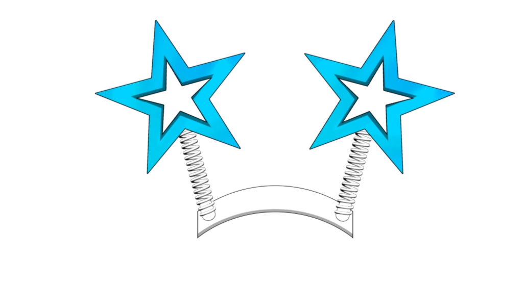 【Live2dアイテム】ぽよんぽよん星のカチューシャ