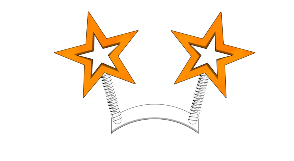 【Live2dアイテム】ぽよんぽよん星のカチューシャ