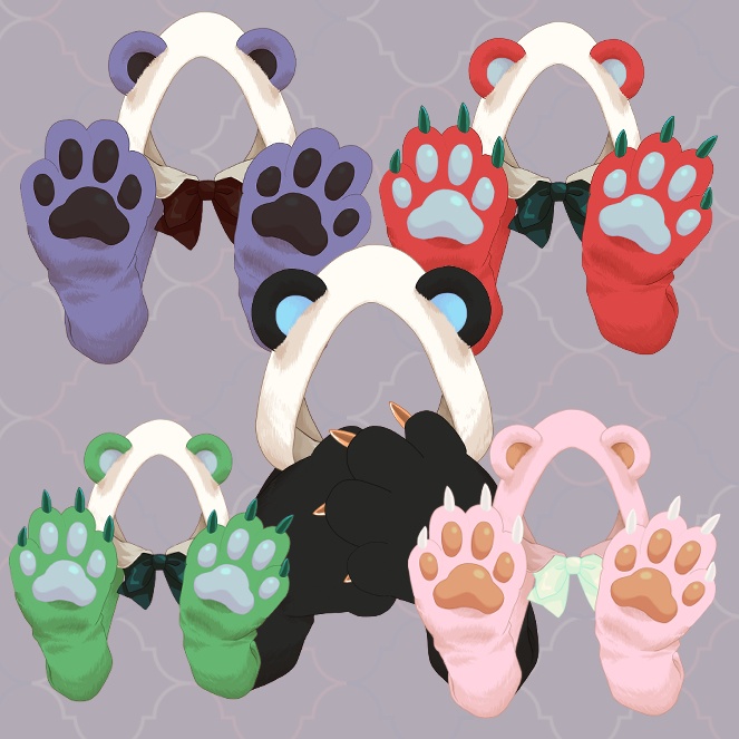 【Live2Dアイテム】くまパーカー◆ハンドトラッキングで動く手付き