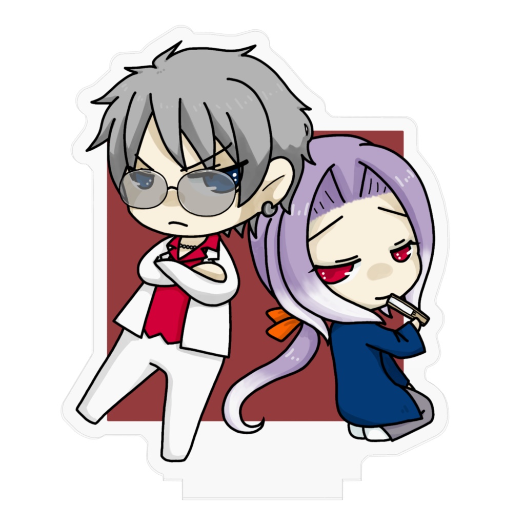 アクリルフィギュア(音ノ羽瑞月&藤錨紅楽)