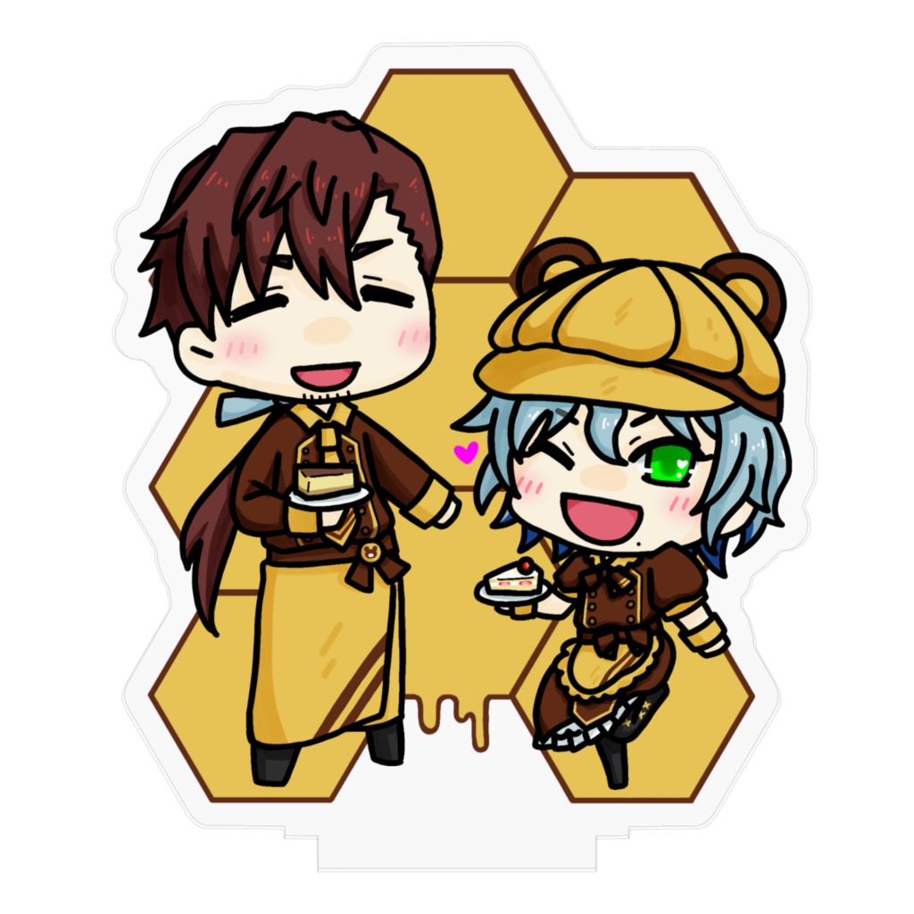 アクリルフィギュア(幸野森ウルス&秘色透瑠)