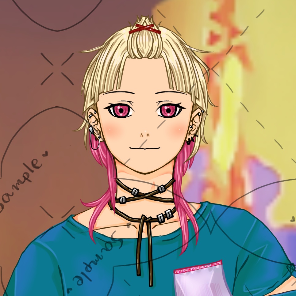 IRIAM(イリアム)用立ち絵 ウルフヘア青年 Ver.3B推奨 PSD付き素材別け無し
