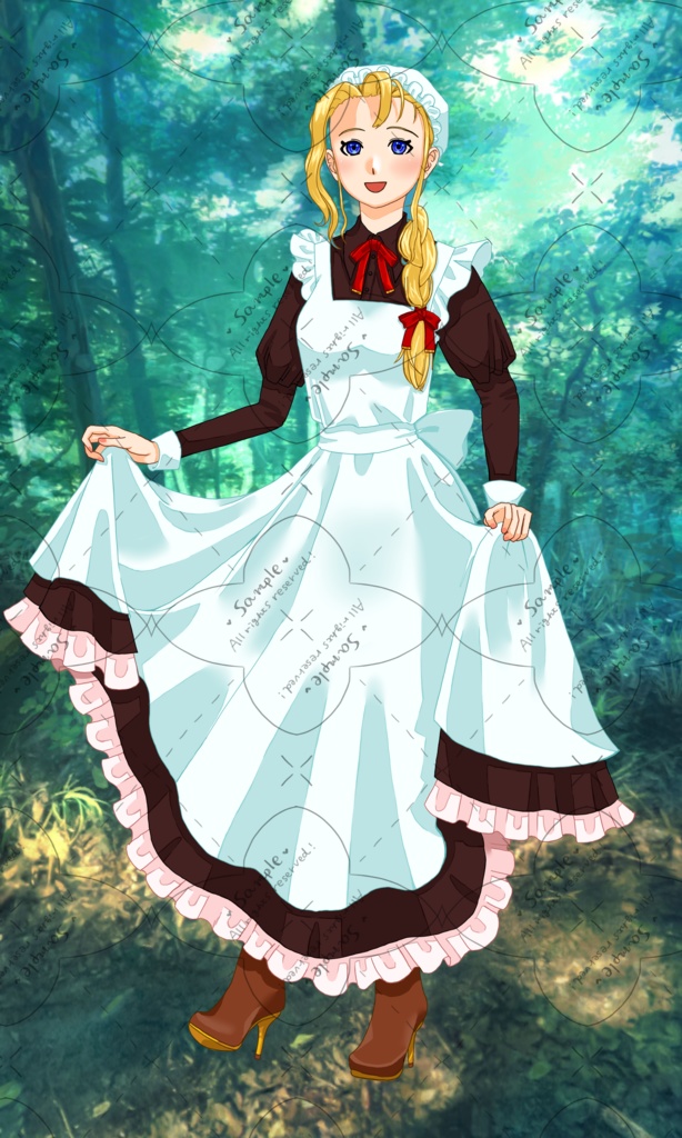 IRIAM(イリアム)用 メイドさん 立ち絵 PSD付き素材別け無し