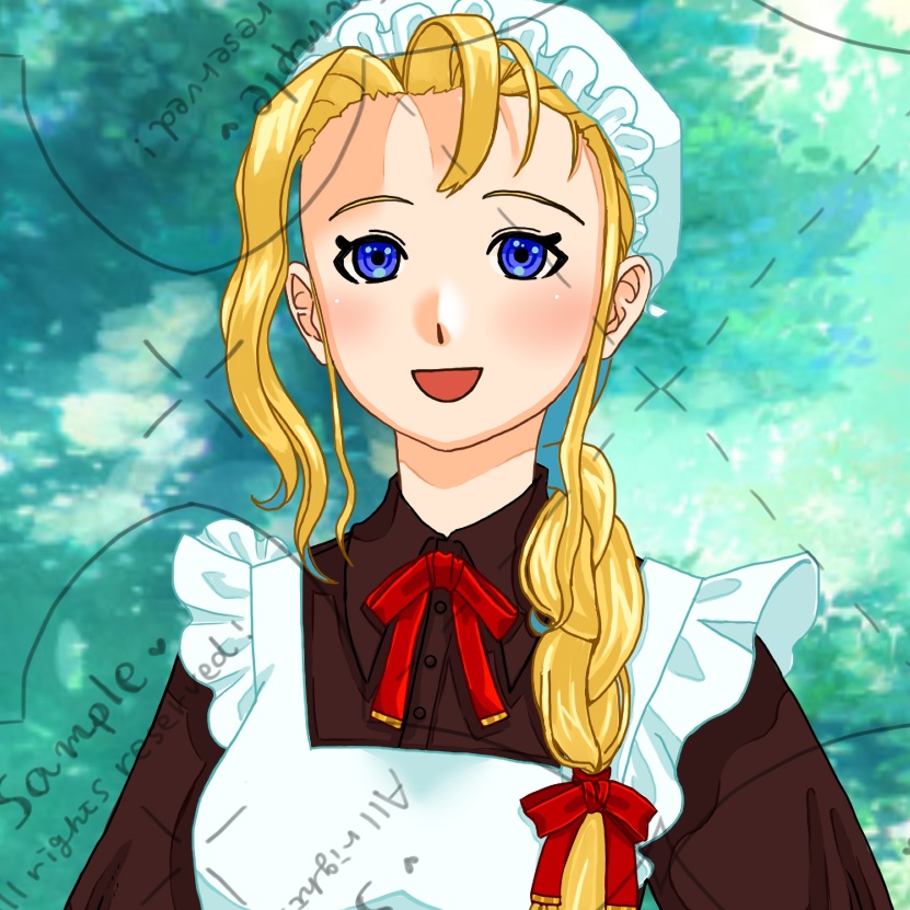 IRIAM(イリアム)用 メイドさん 立ち絵 PSD付き素材別け無し