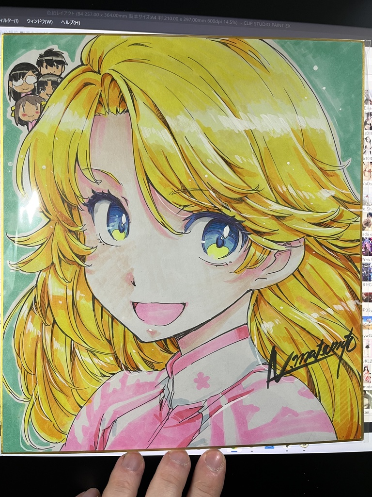 オーダー色紙(カラー)