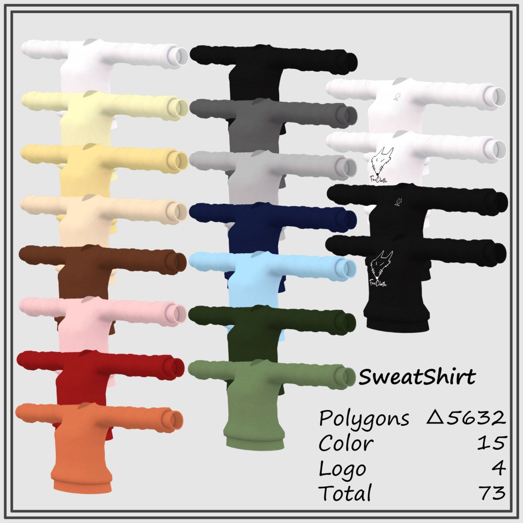 【LSbody用】 スウェットシャツ&スカート/SweatShirt&Skirt