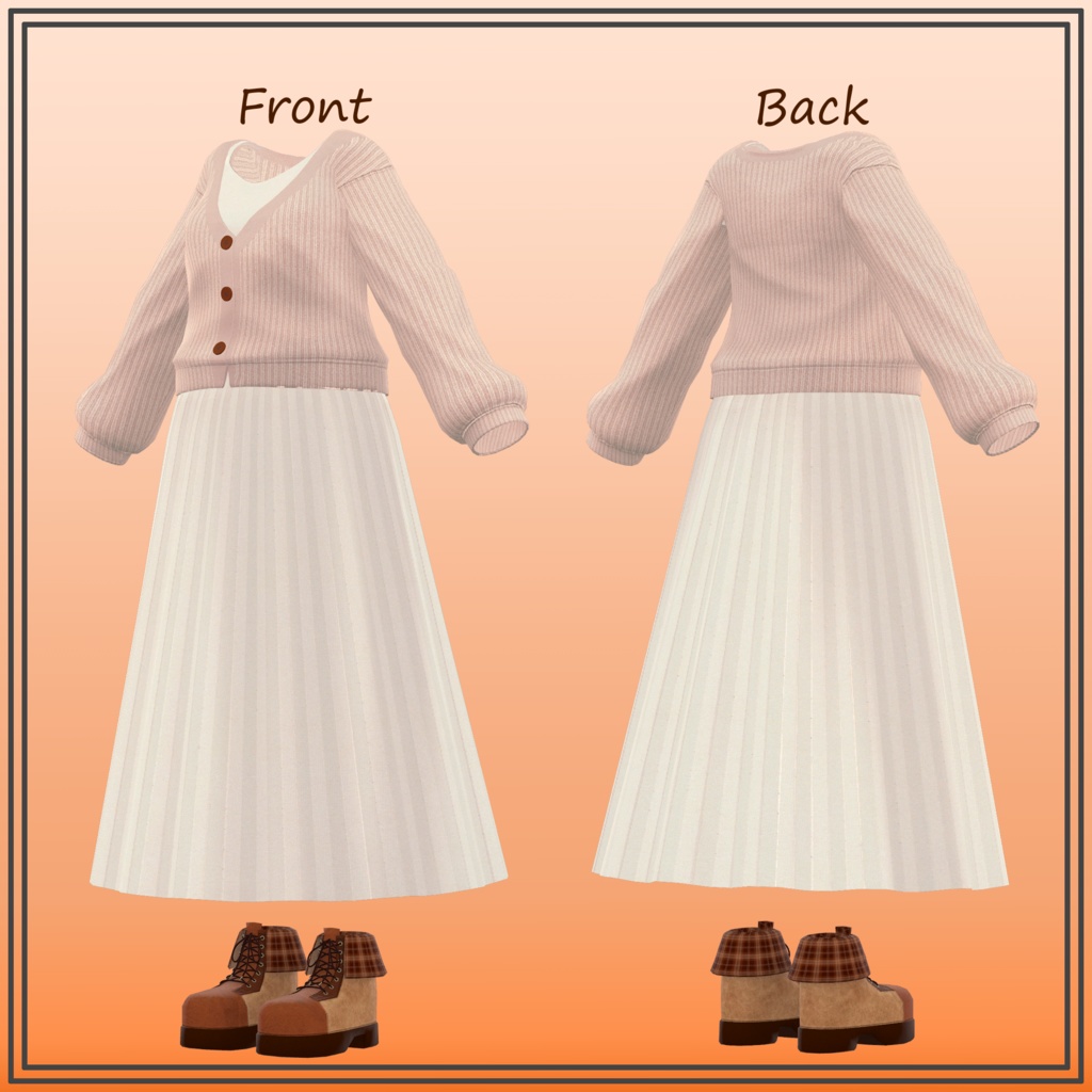 【LSbody用】 カーディガン&ワンピース/Cardigan&Casual Dress