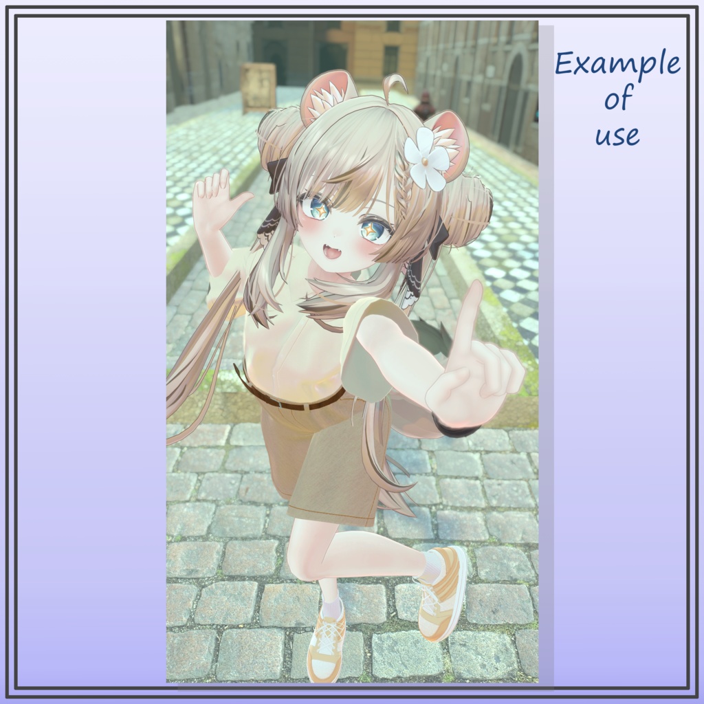 【複数アバター対応】カジュアルシャツ & ハーフパンツ/Casual Shirt&Half Pants