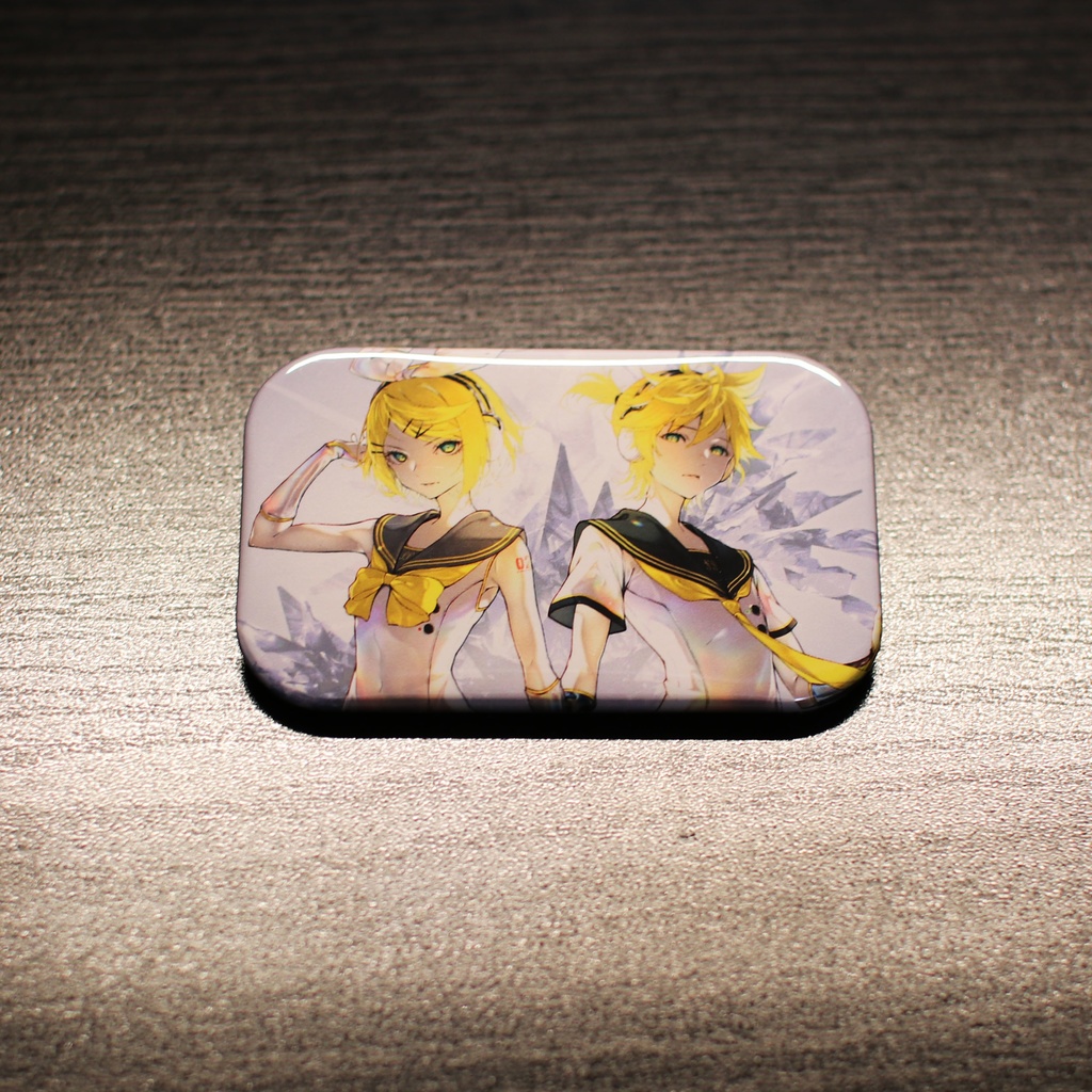 [鏡音リン、鏡音レン] アズライト / スペシャル缶バッジ