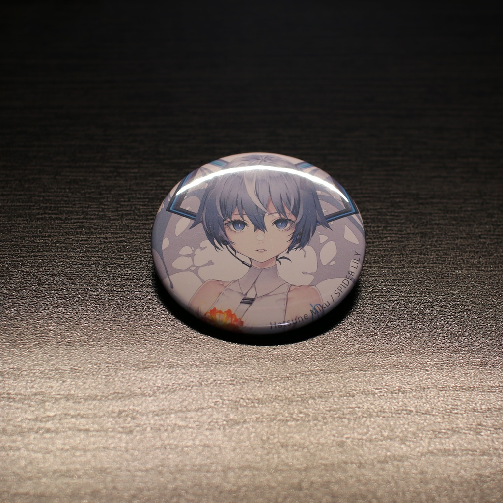 [ 57mm ] SPIDER LILY / 初音ミク ビッグ缶バッジ 痛バッグ用に♪