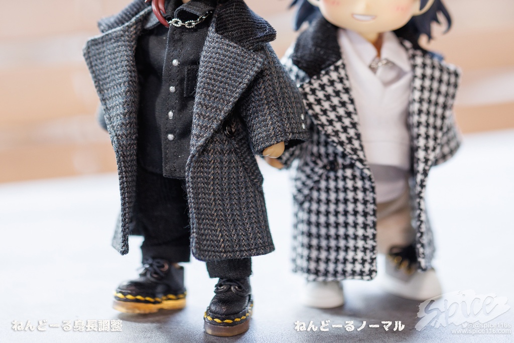 ロングコート・グレーチェック