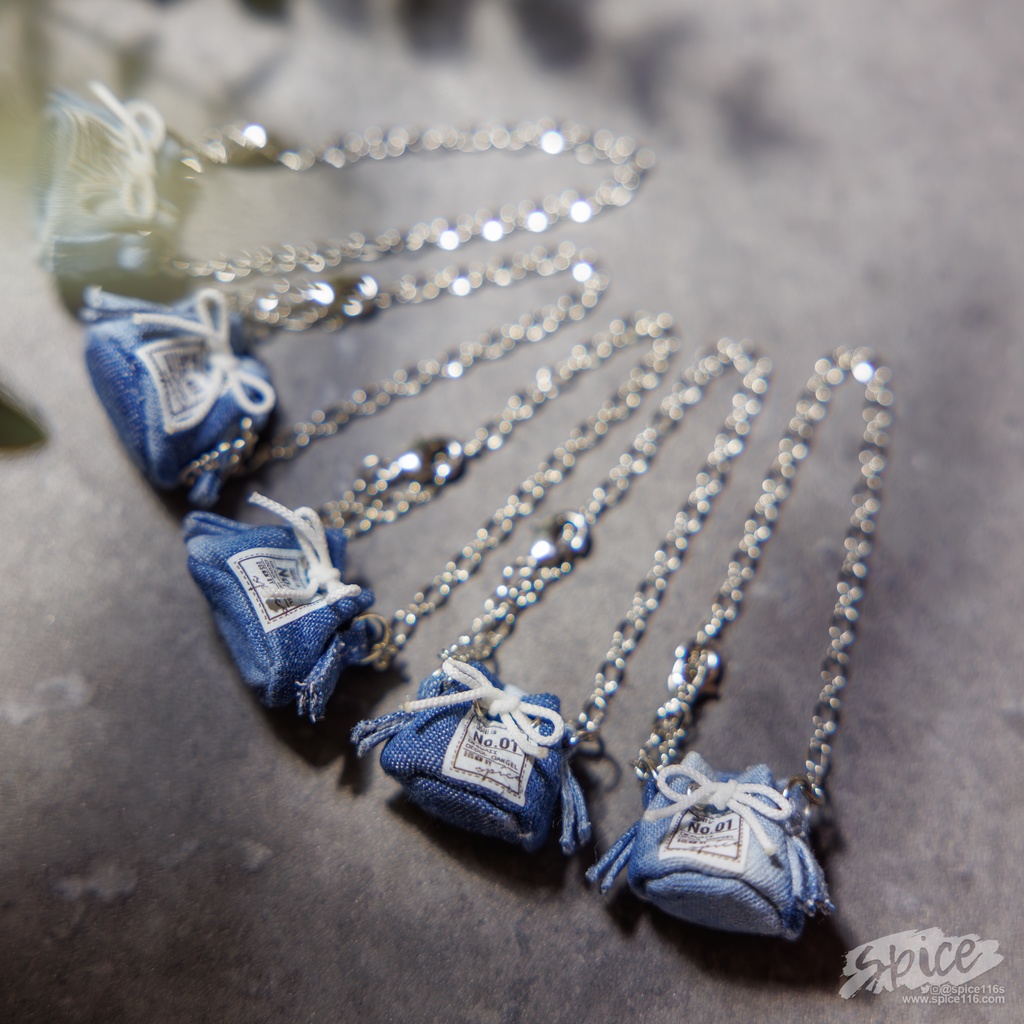 DENIM チェーンバケットバッグ