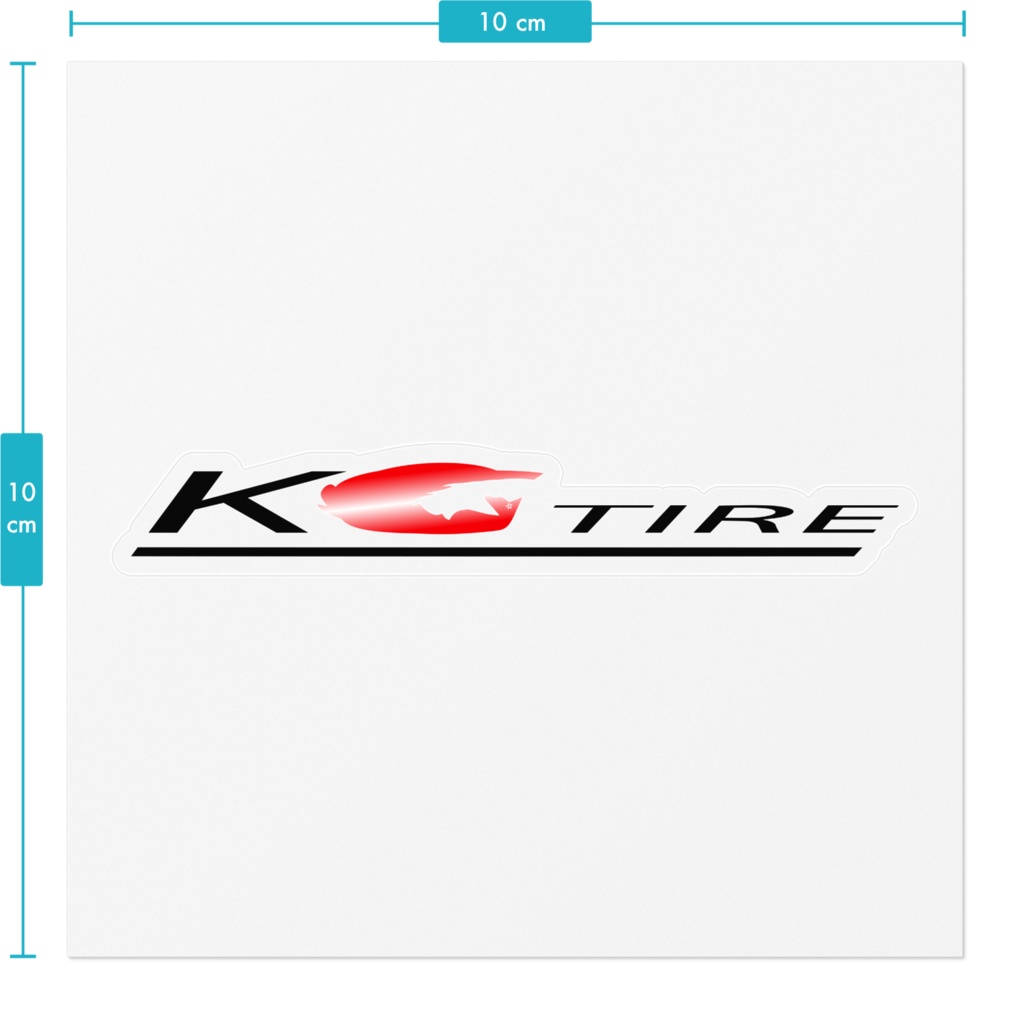 KGタイヤロゴステッカー(ブラック)