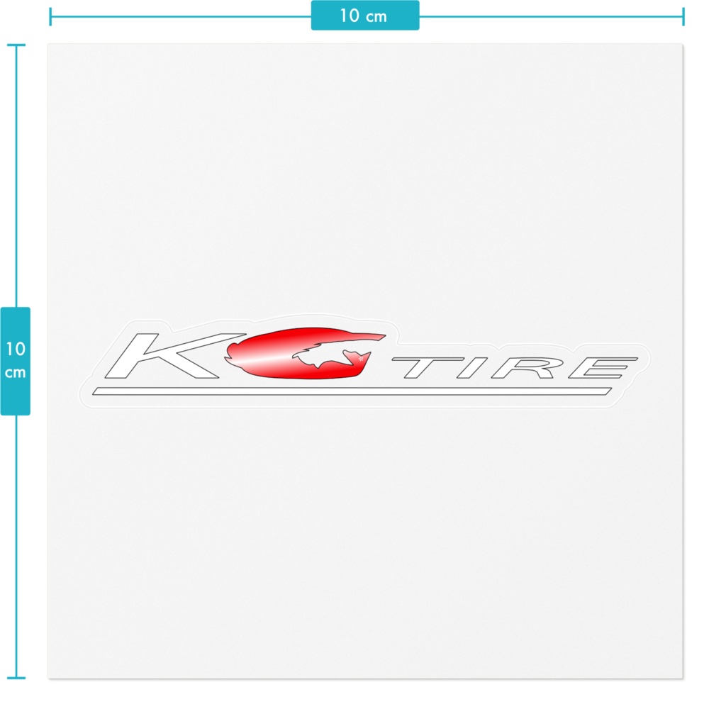 KGタイヤロゴステッカー(ホワイト)