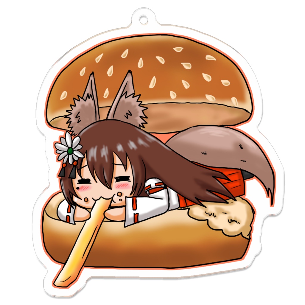 月海バーガー アクリルキーホルダー