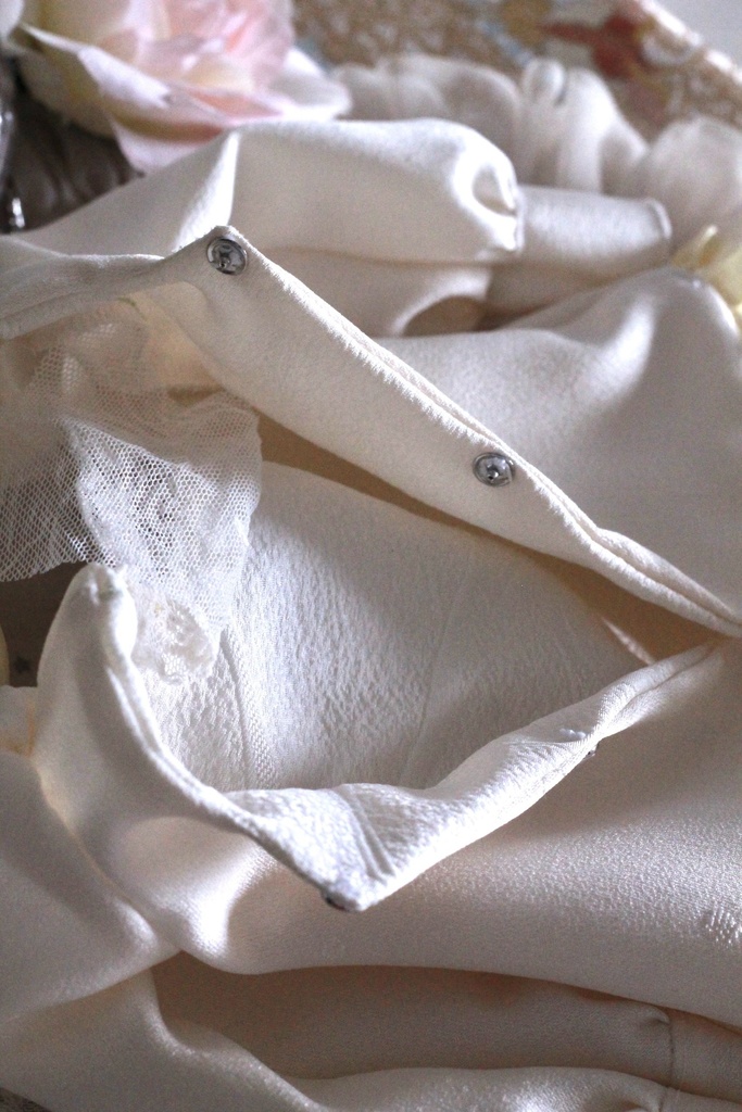 シルクのお部屋着ふんわりワンピ(ホワイト)