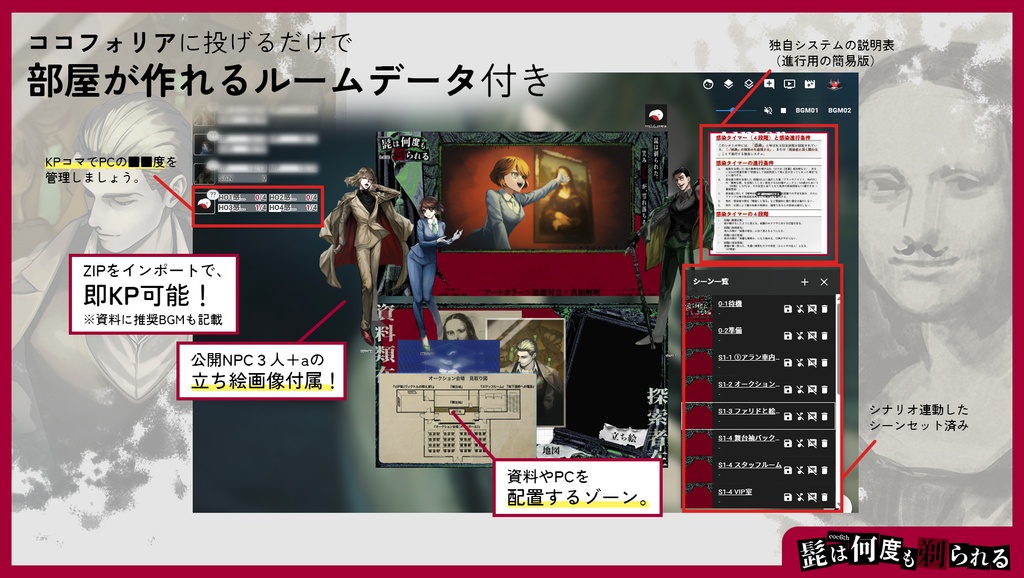 『髭は何度も剃られる』クトゥルフ神話TRPGシナリオ SPLL:E187451