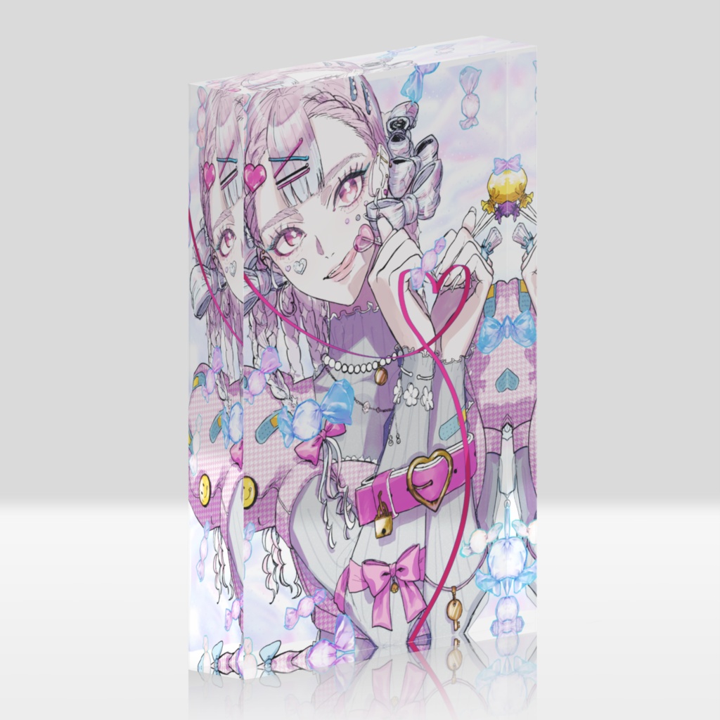 デコラガールアクリルブロック