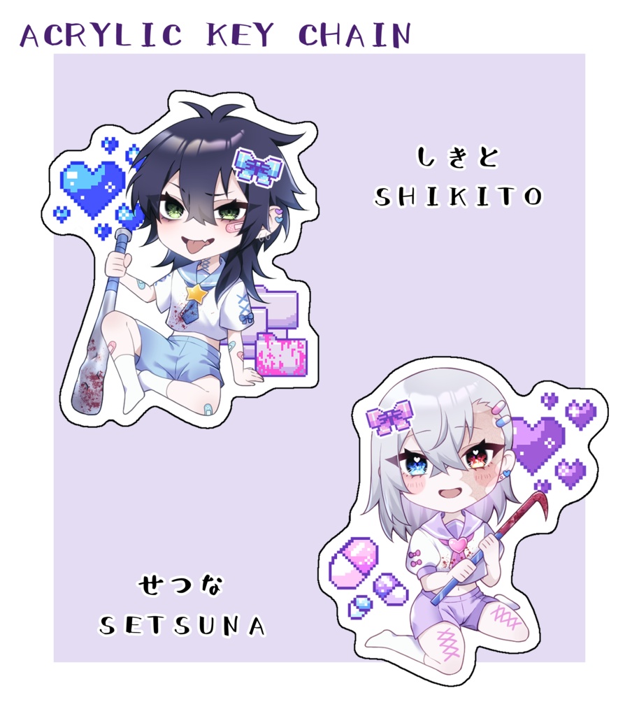 『BLACK×SILVER』オリジナルアクリルキーホルダー