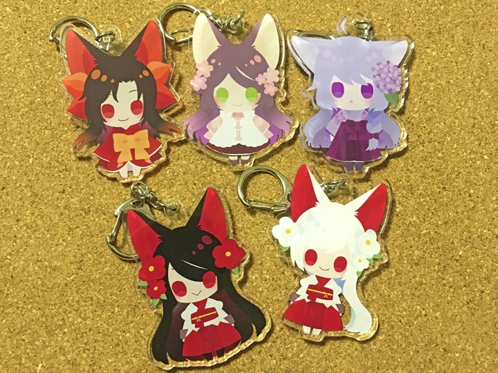 きつねの子。-アクリルキーホルダー-