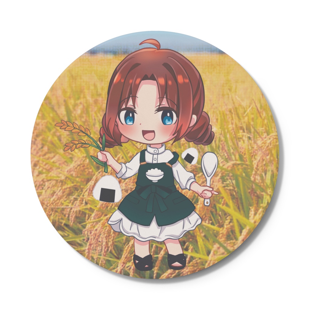 吸水石コースター 稲穂ほえみ【通常衣装】