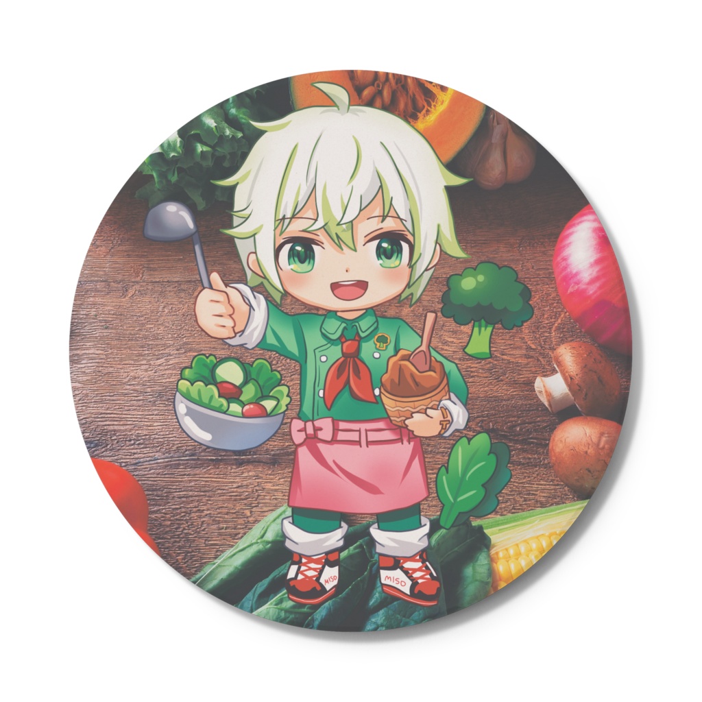 吸水石コースター 味噌菜【通常衣装】