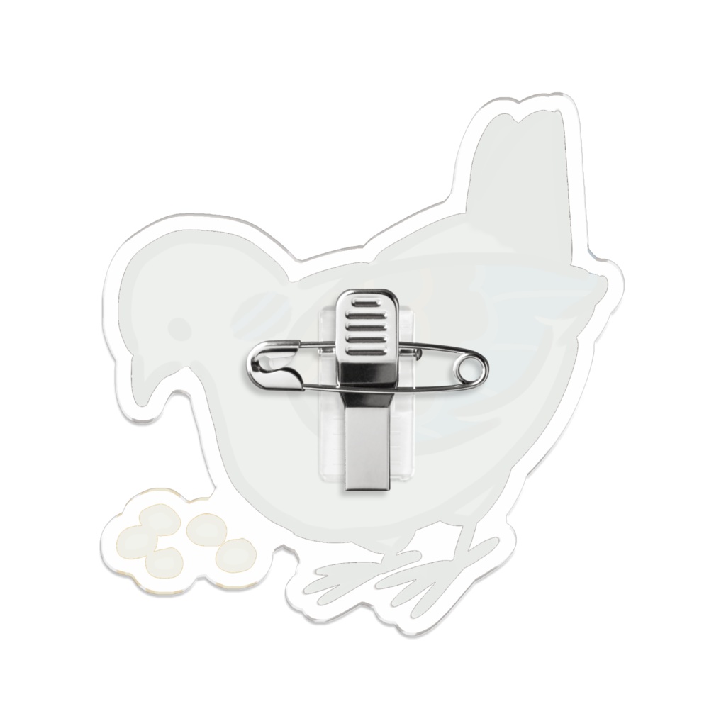 キジバト アクリルバッジ