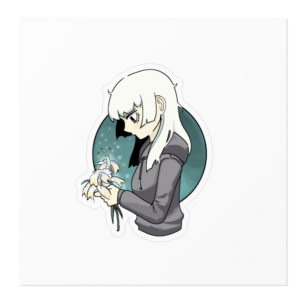 白百合少女 ステッカー