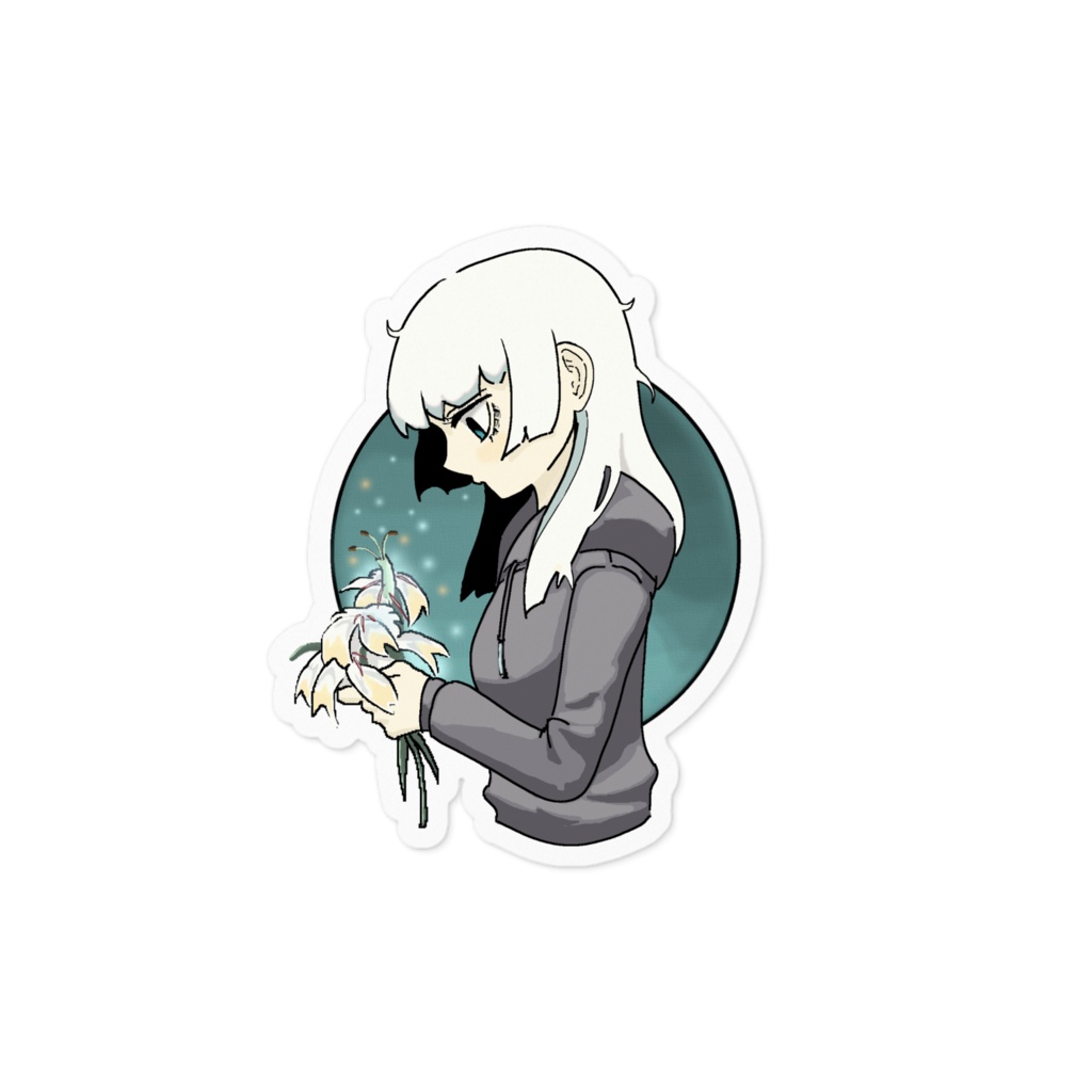 白百合少女 ステッカー
