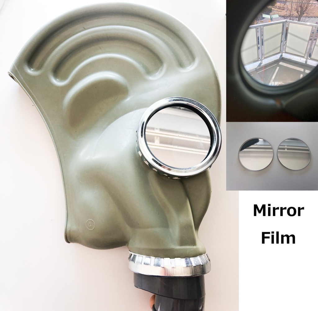 ロシア軍GP5(TF-1)ガスマスク用レンズ$カバー 赤/黒/銀/青/緑/紫