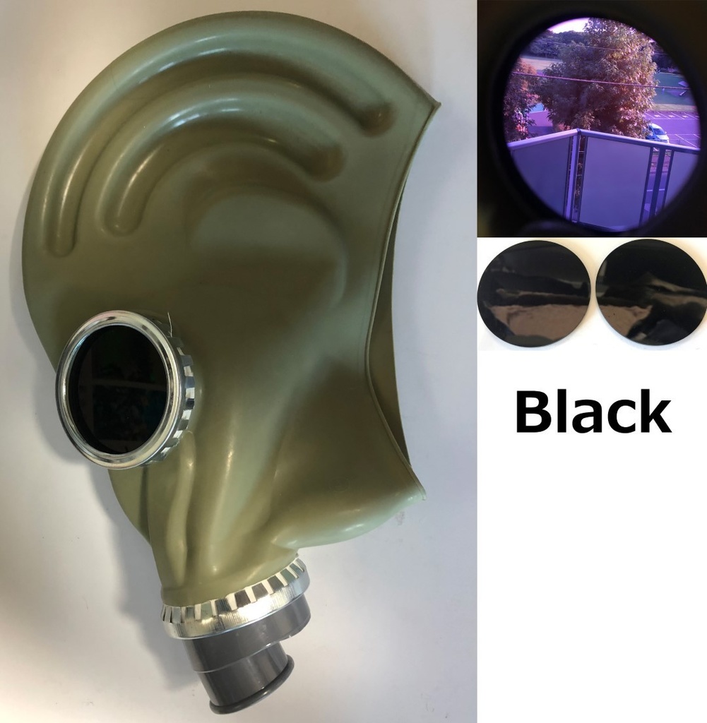 ロシア軍GP5(TF-1)ガスマスク用レンズ$カバー 赤/黒/銀/青/緑/紫