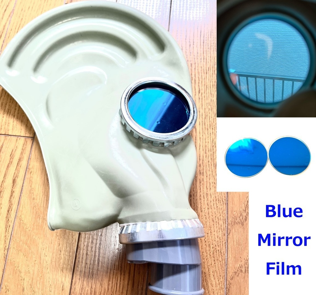 ロシア軍GP5(TF-1)ガスマスク用レンズ$カバー 赤/黒/銀/青/緑/紫