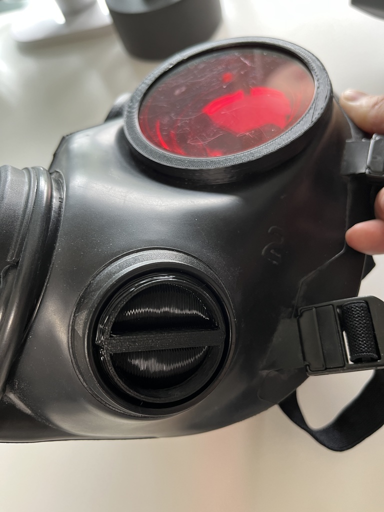 5種類 3Dプリンタ用STLデータ FM12/S10/4A1/GP5対応ガスマスクフィルタレプリカ及びコネクタ 40mm NATOガスマスク用