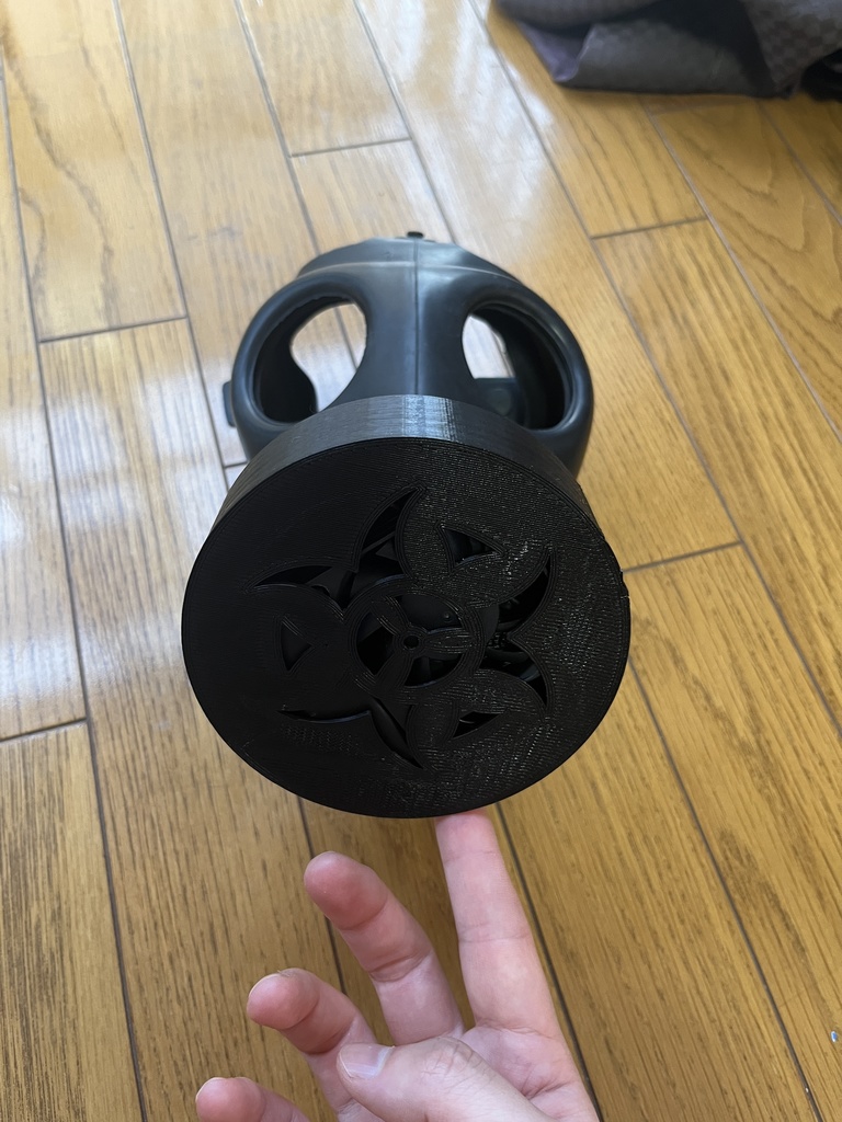 5種類 3Dプリンタ用STLデータ FM12/S10/4A1/GP5対応ガスマスクフィルタレプリカ及びコネクタ 40mm NATOガスマスク用